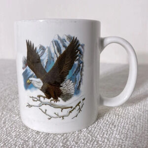 Vintage Fort McMurray Alta Souvenir  Eagle Mug